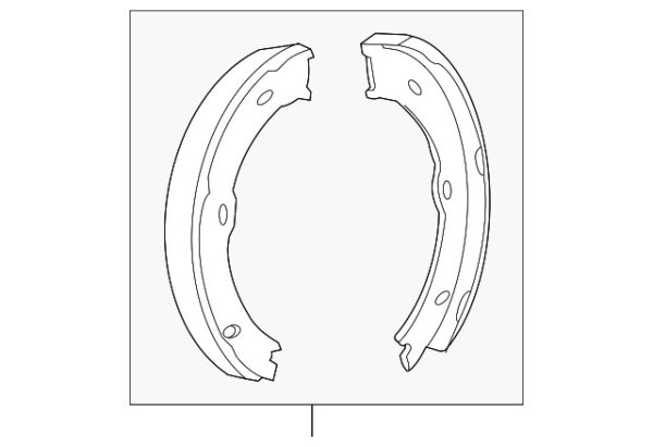 A9104202600 - NEW MERCEDES-BENZ SPRINTER CLASS REAR PARKING BRAKE SHOE A9104202600 GENUINE