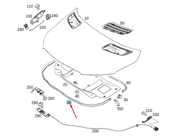 A9108871100 - Mercedes-Benz Sprinter W907 Motor Hoof Front Gasket A9108871100 NEW ORIGINAL