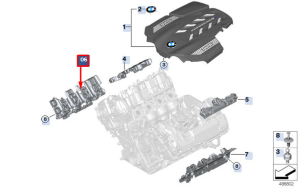 11149454132 - BMW X6 G06 Engine Block Sound Insulation 11149454132 ORIGINAL