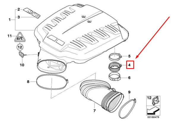 11617838287 - BMW 3 Coupe E92 Engine Intake Manifold Gasket 11617838287 7838287 ORIGINAL