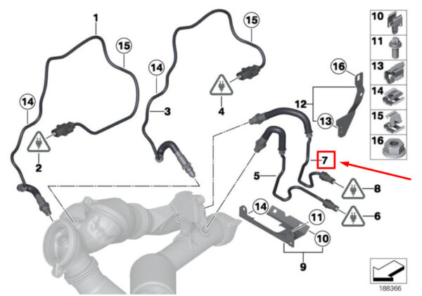 11787577667 - BMW 7 F01, F02 Lambda Oxygen Sensor 7577667 11787577667 ORIGINAL