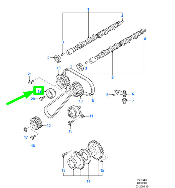 1449044 - FORD RANGER MK2 Timing Belt Idler Assy 6M34-6M250-AA 1449044 ORIGINAL