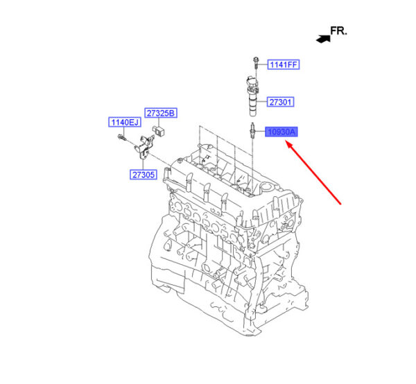 1884711160 - HYUNDAI SANTA FÉ MK3 DM Spark Plug 1884711160 ORIGINAL