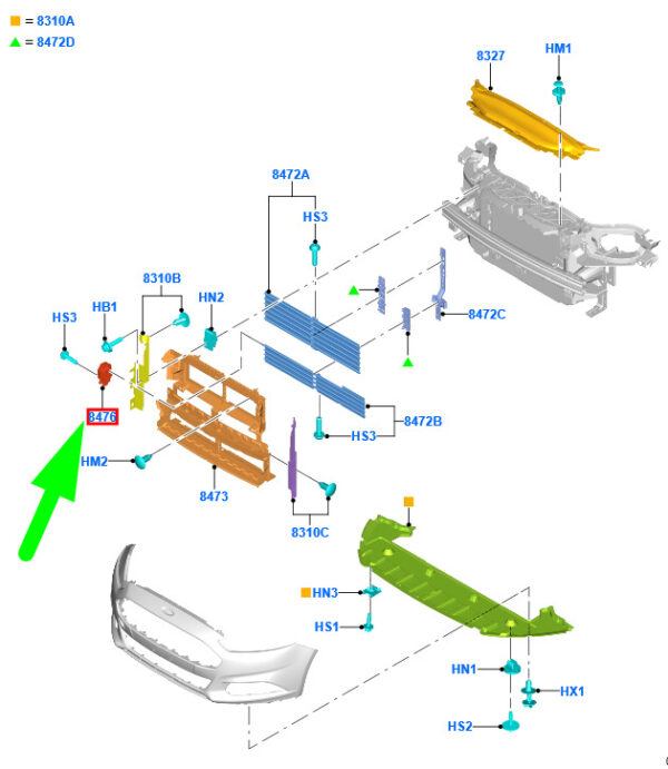 1892149 - FORD MONDEO MK5 Temperature Control Actuator 1892149 DS73-8476-SA ORIGINAL