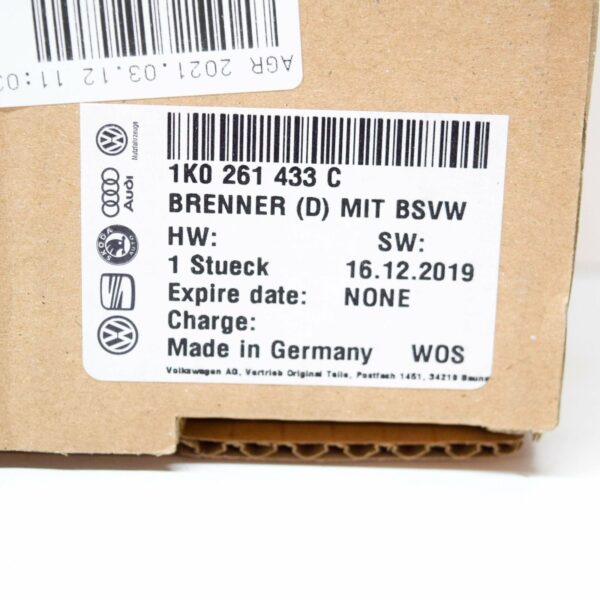 1K0261433C - NEW AUDI A3 8P HEATER COMBUSTION CHAMBER INSERT 1K0261433C ORIGINAL