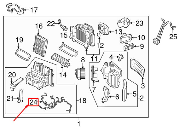 32260316 - VOLVO S60 MK3 Climate Unit Wiring Harness 32260316 ORIGINAL