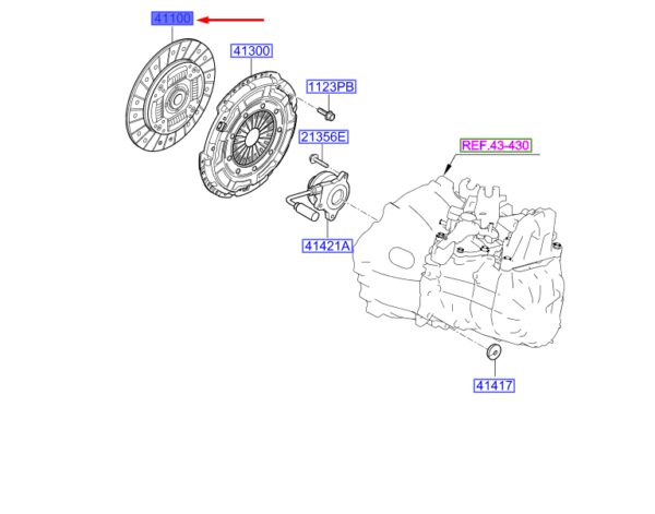4110032555 - HYUNDAI i20 MK3 Clutch Disc 4110032555 ORIGINAL