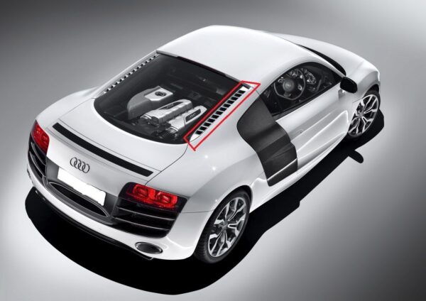 420827950B3FZ - NEW AUDI R8 V8 (07-15) REAR ENGINE BAY LID O/S RIGHT GRILL 420827950B3FZ