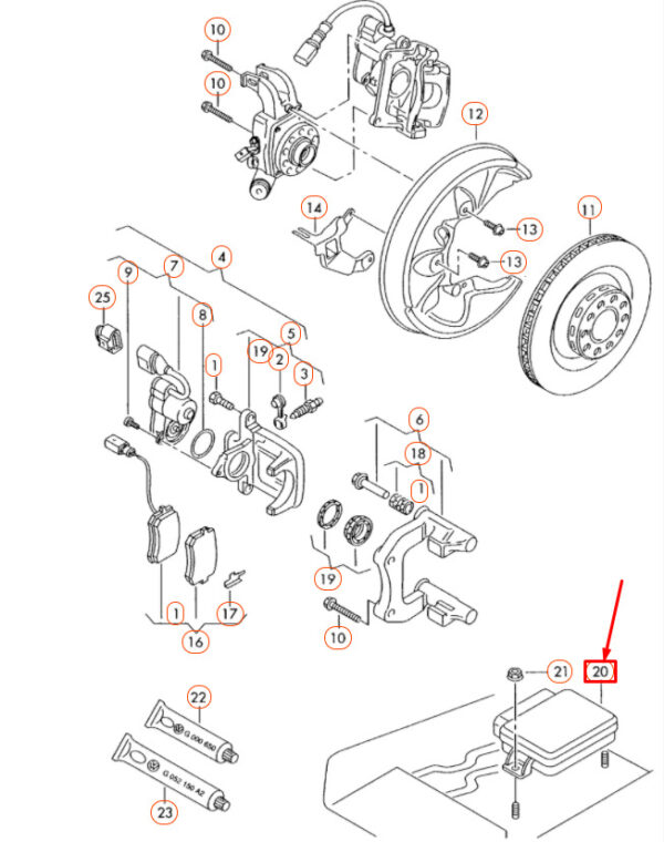 4E0910801D - NEW AUDI A8 D3 REAR PARKING BRAKE CONTROL MODULE 4E0910801D ORIGINAL