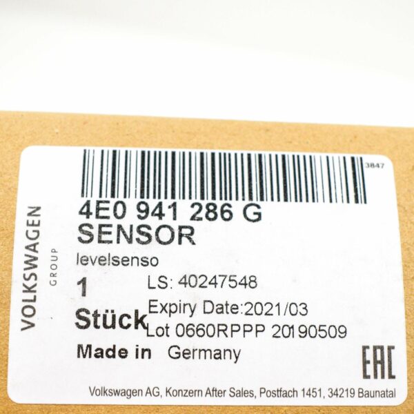4E0941286G - NEW AUDI A8 D3 SELF LEVELING SENSOR RIGHT FRONT 4E0941286G ORIGINAL
