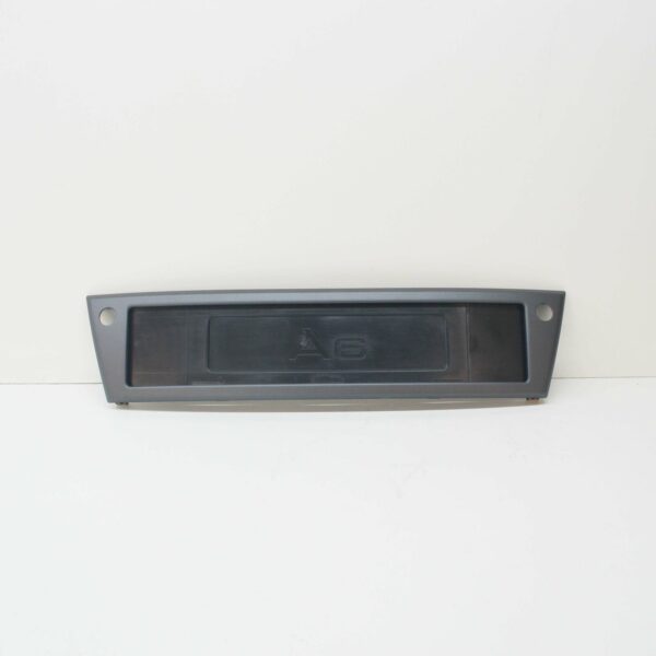 4F0807285F1QP - AUDI A6 C6 Front Licence Plate Trim 4F0807285F1QP ORIGINAL