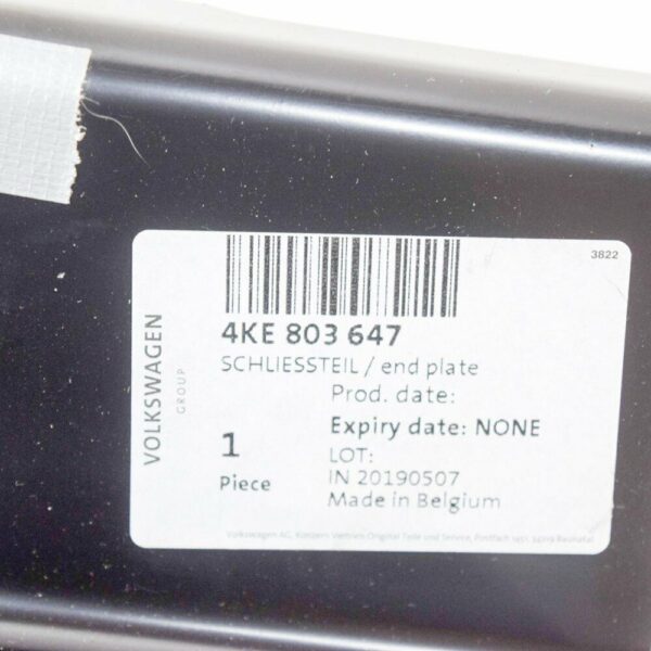 4KE803647 - NEW AUDI E-TRON LEFT BODY FRAME SUPPORT END PLATE 4KE803647 2021