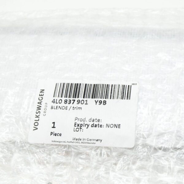 4L0837901Y9B - NEW AUDI Q7 4L FRONT LEFT DOOR EXTERIOR B PILLAR TRIM 4L0837901Y9B  ORIGINAL