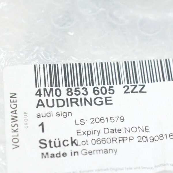 4M08536052ZZ - NEW AUDI Q7 SQ7 4M FRONT BUMPER RADIATOR GRILLE EMBLEM 4M08536052ZZ