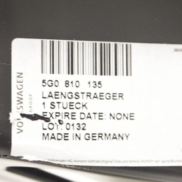 5G0810135 - NEW VW GOLF MK7 UPPER FRONT LEFT FENDER SIDE MEMBER 5G0810135 ORIGINAL
