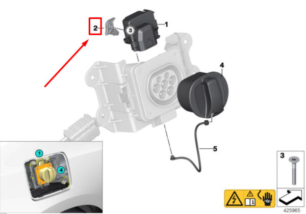 61139320473 - BMW i3 I01 Emergency Release 9320473 61139320473 ORIGINAL