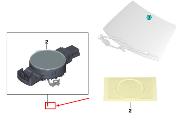 61359861558 - BMW X3 G01 Rain Sensor 61359861558 ORIGINAL