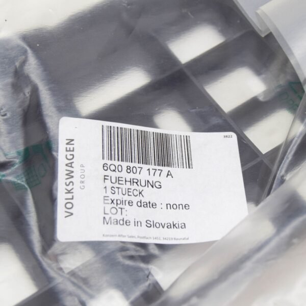 6Q0807177A - NEW VOLKSWAGEN POLO 9N FRONT LEFT BUMPER BRACKET 6Q0807177A ORIGINAL
