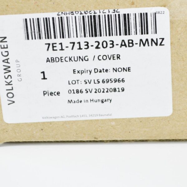 7E1713203ABMNZ - NEW VW TRANSPORTER T6 GEAR SHIFTING KNOB LEVER COVER LHD 7E1713203ABMNZ ORIGINAL