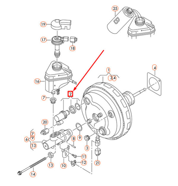 7M3927810 - AUDI Q7 4L Distance Sensor 3 Pin 7M3927810 ORIGINAL
