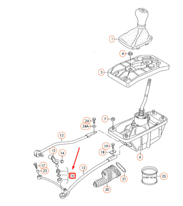 8E0798151B - NEW AUDI A4 B7 FRONT SELECTOR MECHANISM REPAIR KIT 8E0798151B ORIGINAL
