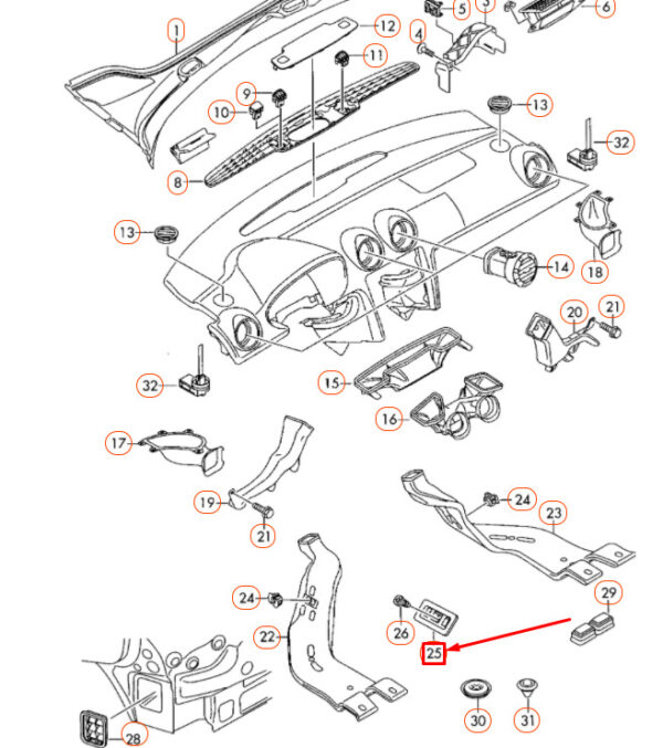 8E0819276A4PK - NEW AUDI A3 8P RIGHT OUTLET FOOTWELL VENT TRIM 8E0819276A4PK ORIGINAL