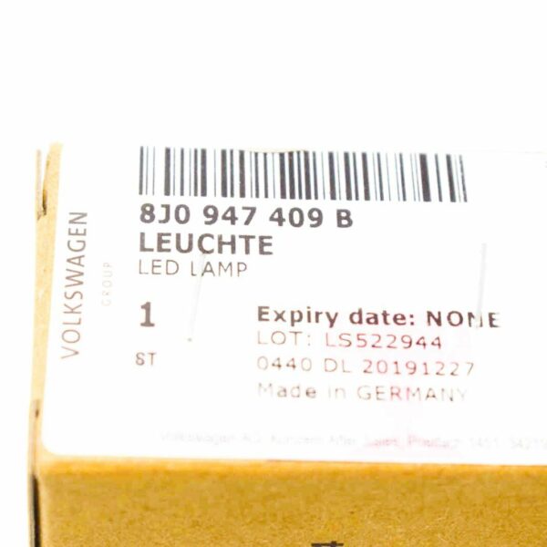 8J0947409B - NEW AUDI A1 8X GLOVE BOX INTERIOR LIGHT 8J0947409B ORIGINAL