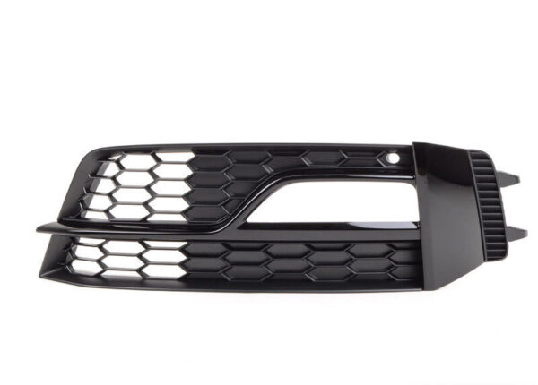 8K0807681Q01C - NEW AUDI A4 S4 13-16 S-LINE BUMPER LIGHT GRILL LEFT SATIN BLACK 8K0807681Q