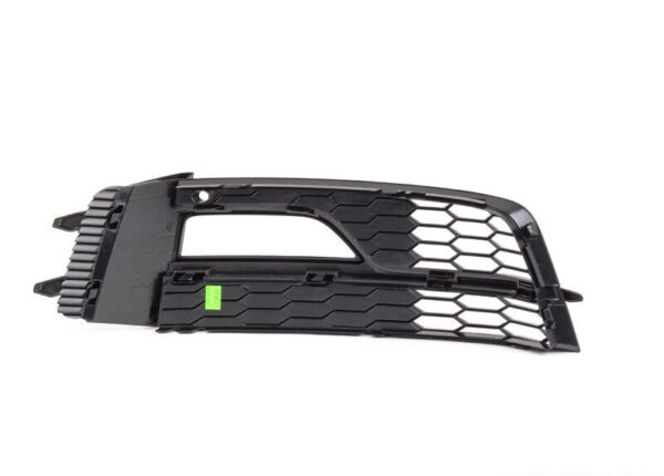 8K0807681Q01C - NEW AUDI A4 S4 13-16 S-LINE BUMPER LIGHT GRILL LEFT SATIN BLACK 8K0807681Q