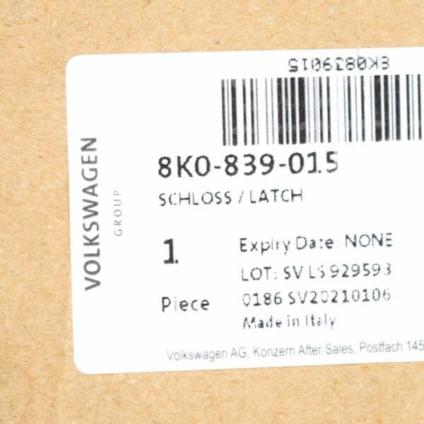 8K0839015 - NEW AUDI Q7 4L REAR LEFT DOOR LOCK 8K0839015 ORIGINAL
