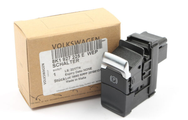 8K1927225E - AUDI A4 B8 Electromechanical Parking Brake Switch LHD 8K1927225EWEP ORIGINAL