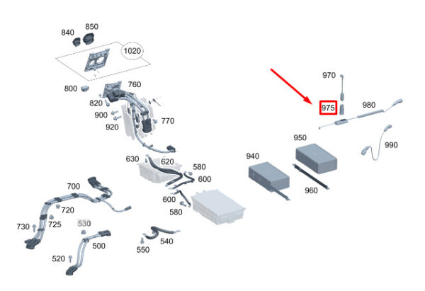 A0008211602 - MERCEDES-BENZ EQS V297 Charging Station Adapter A0008211602 ORIGINAL