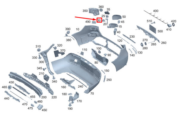 A0008910400 - MERCEDES-BENZ EQC Hinge Bracket Vibration Damper A0008910400 ORIGINAL