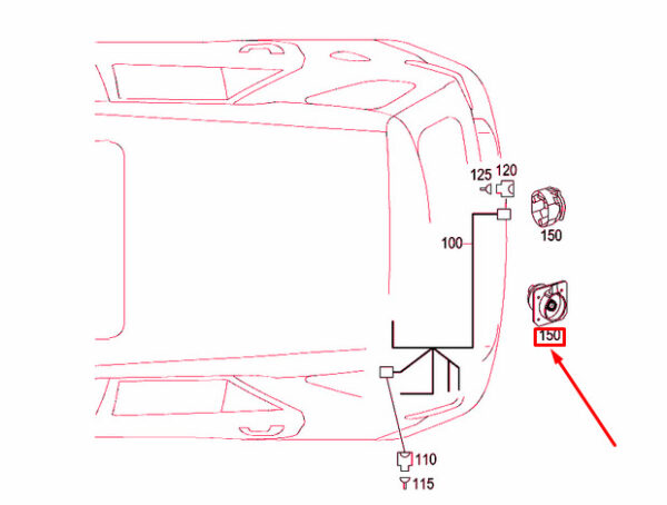 A020545402664 - NEW MERCEDES-BENZ ML W164 TRAILER PLUG SOCKET OUTLET A020545402664 ORIGINAL