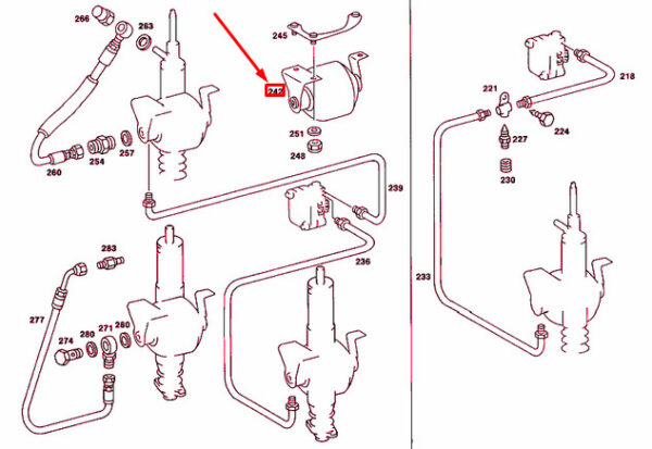 A1233200215 - NEW MERCEDES-BENZ SALOON W123 HYDRAULIC SYSTEM AIR CELL A1233200215 ORIGINAL