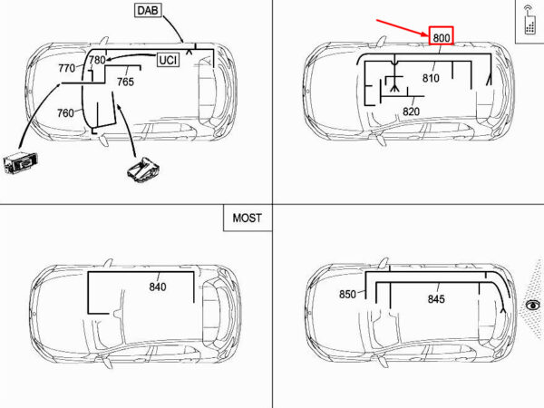 A1565406906 - MERCEDES-BENZ GLA X156 Telephone Wiring Harness A1565406906 ORIGINAL