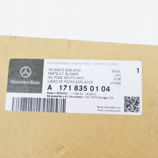 A1718350104 - NEW MERCEDES BENZ SLK R171 INTERIOR HEATER BLOWER MOTOR A1718350104 RHD