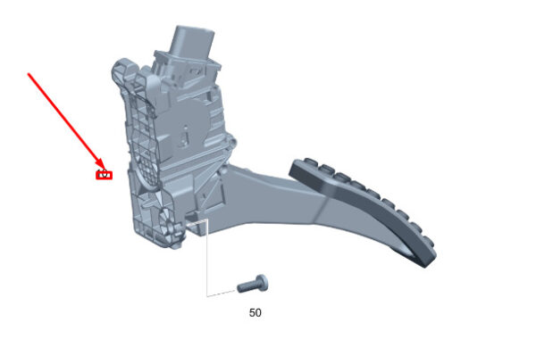 A1773001900 - MERCEDES-BENZ GLA H247 AMG Accelerator Pedal LHD A1773001900 ORIGINAL