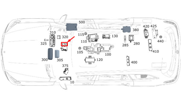A1779052902 - MERCEDES-BENZ GLE W167 Cockpit Antenna A1779052902 ORIGINAL