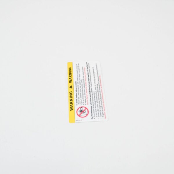 A2038179620 - MERCEDES-BENZ ML W164 Air Bag Label A2038179620 ORIGINAL