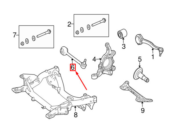 A2043305011 - NEW MERCEDES-BENZ C W204 AMG FRONT RIGHT LOWER CONTROL ARM A2043305011 ORIGINAL