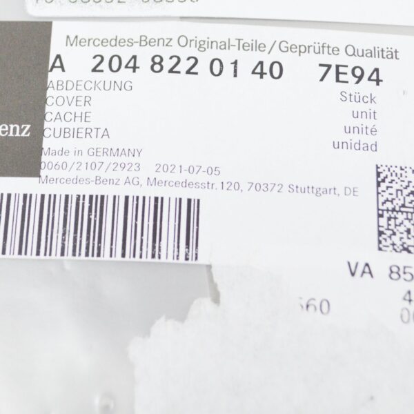 A20482201407E94 - NEW MERCEDES-BENZ E W212 RAIN/LIGHT SENSOR COVER A20482201407E94 ORIGINAL