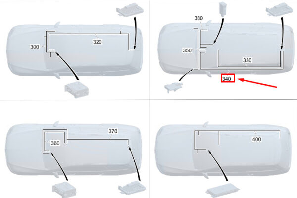 A2065405543 - MERCEDES-BENZ C S206 Ethernet Wiring Harness A2065405543 ORIGINAL
