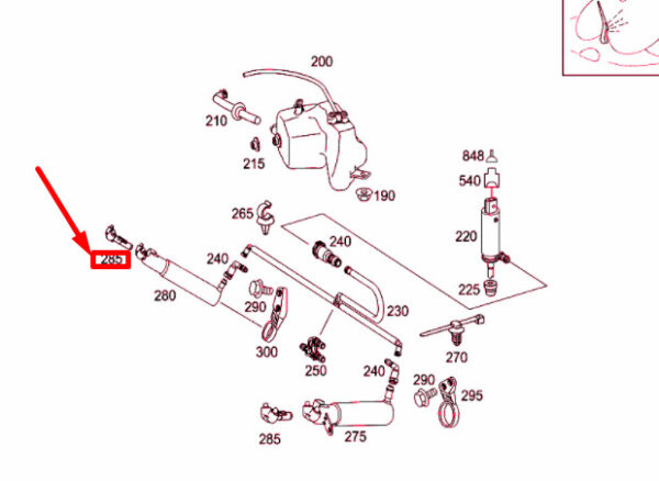 A2118600447 - NEW MERCEDES-BENZ E W211 RIGHT SIDE HEADLIGHT WASHER NOZZLE A2118600447 ORIGINAL