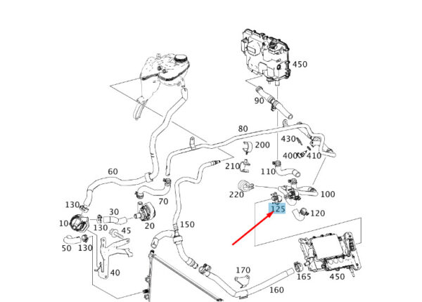 A221501010764 - MERCEDES-BENZ S W221 Coolant Pipe Socket A221501010764 ORIGINAL