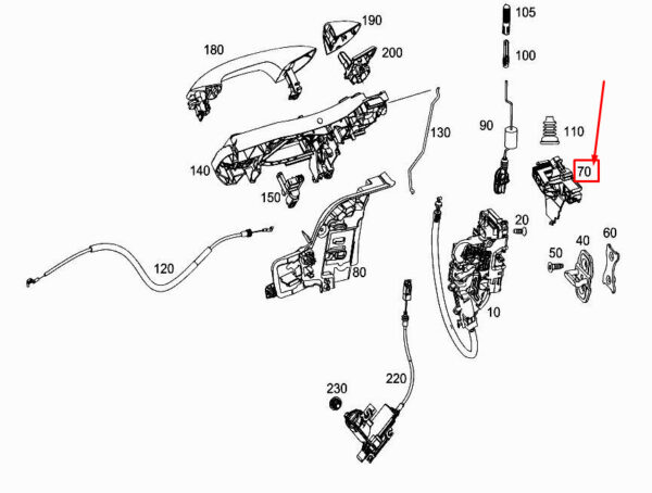A2577230500 - MERCEDES-BENZ CLS C257 Front Left Bearing Bracket A2577230500 ORIGINAL
