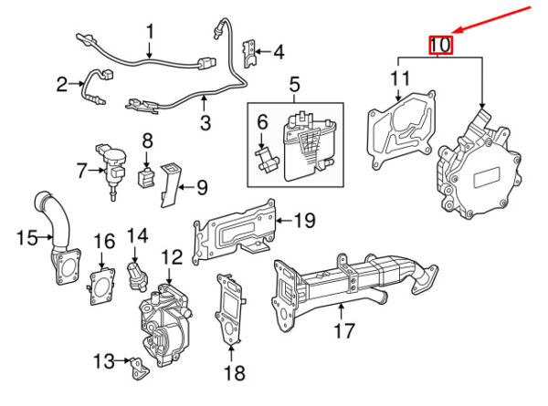 A2701800901 - NEW MERCEDES-BENZ C W205 VACUUM PUMP A2701800901 ORIGINAL
