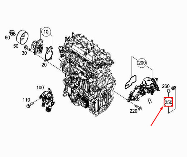 A2819050500 - MERCEDES-BENZ CITAN W415 Temperature Sensor A2819050500 ORIGINAL