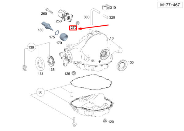 A2902950200 - MERCEDES-BENZ GLS X167 Rear Differential Sealing Boot A2902950200 ORIGINAL
