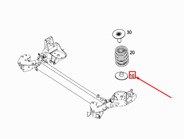 A4153520300 - MERCEDES-BENZ CITAN W415 Rear Coil Spring Retainer A4153520300 ORIGINAL